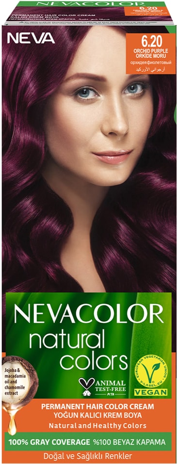 Крем-краска для волос Nevacolor Natural Colors № 6.20 Орхидея фиолетовый