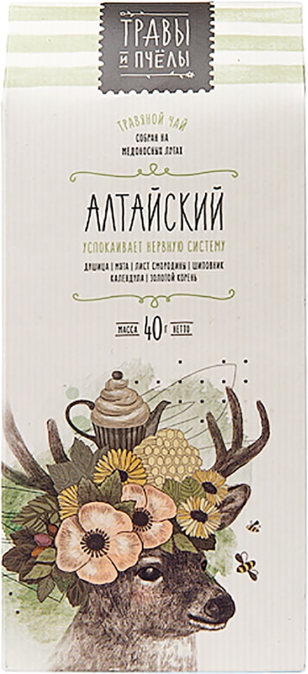 Чай травяной Травы и пчелы Алтайский 40г от Vprok.ru