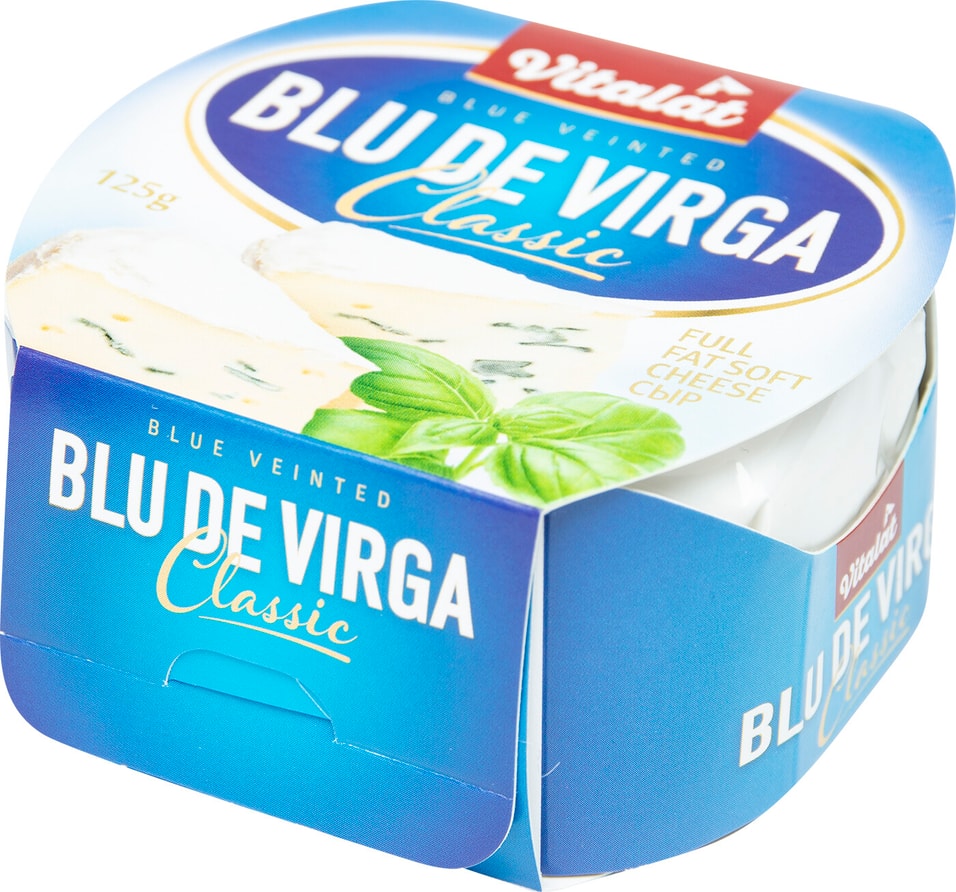 Сыр Vitalat Блю де Вирга с голубой плесенью 60% 125г