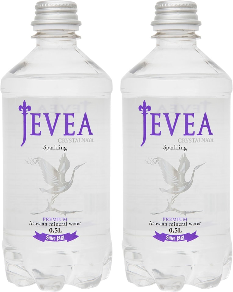 Вода Jevea Crystalnaya минеральная природная газированная 500мл