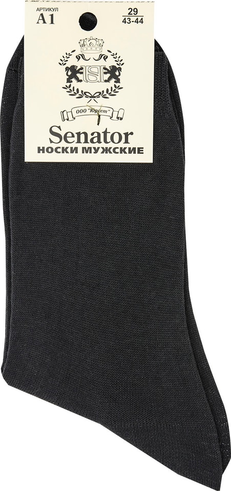 Носки мужские Senator А-1 черные р.43-44