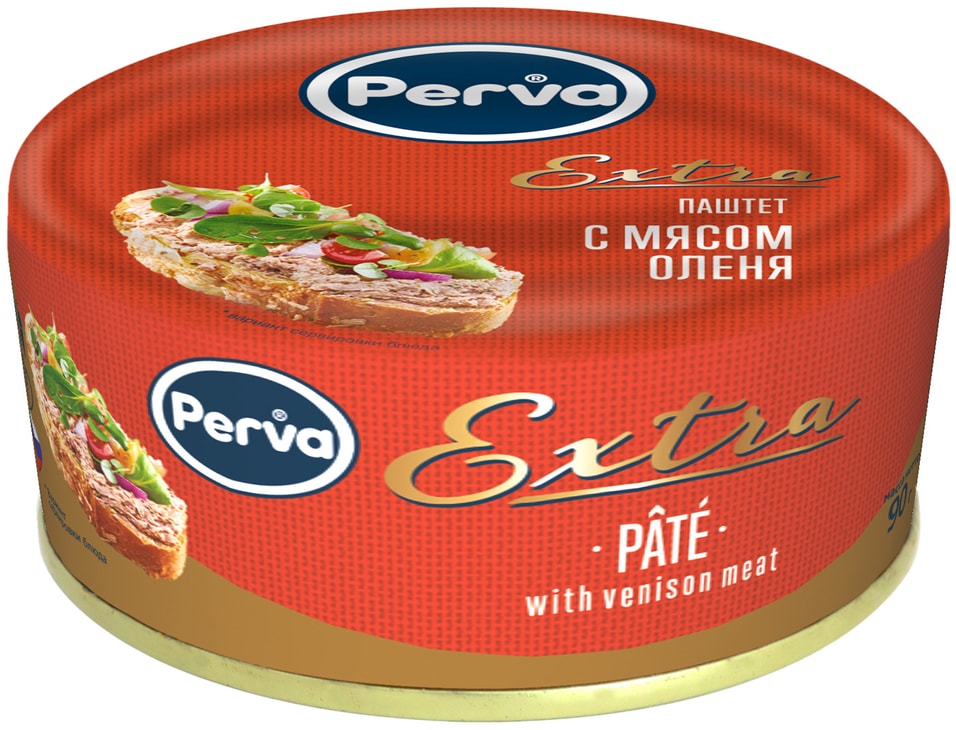Паштет Perva Extra с мясом оленя 90г