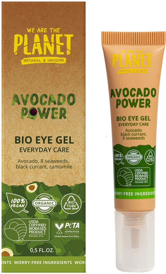 Гель для век и области вокруг глаз We are the planet Avocado Power Ежедневный уход 15мл