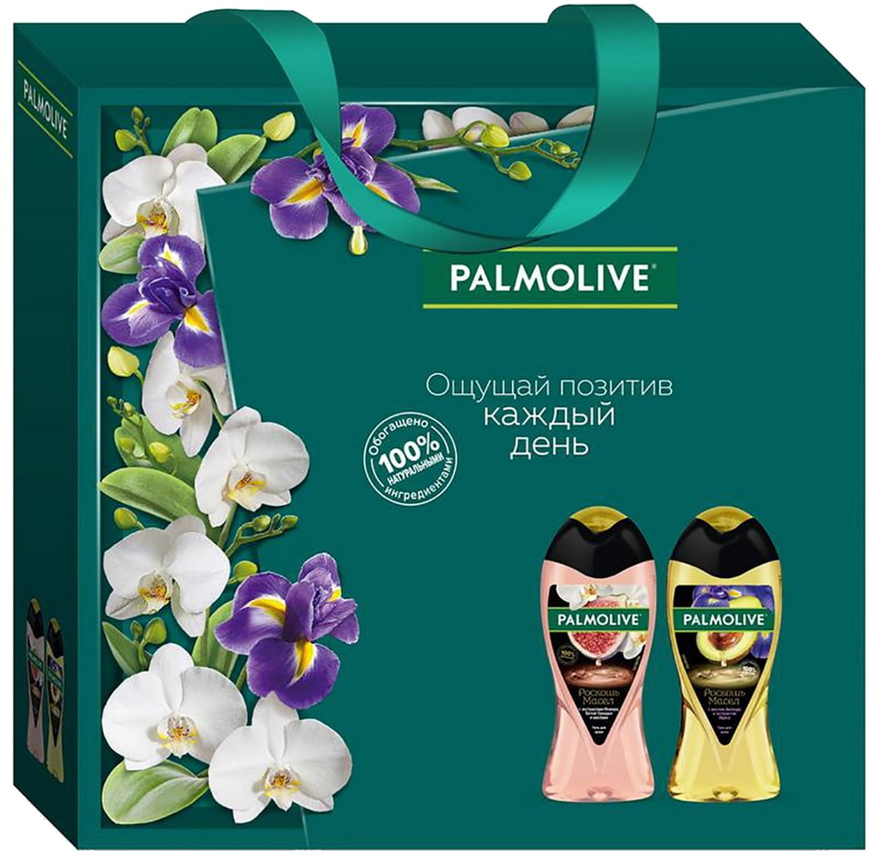 Набор подарочный Palmolive Роскошь Масел Гель для душа с экстрактами инжира, белой орхидеи 250мл + Гель для душа с масло