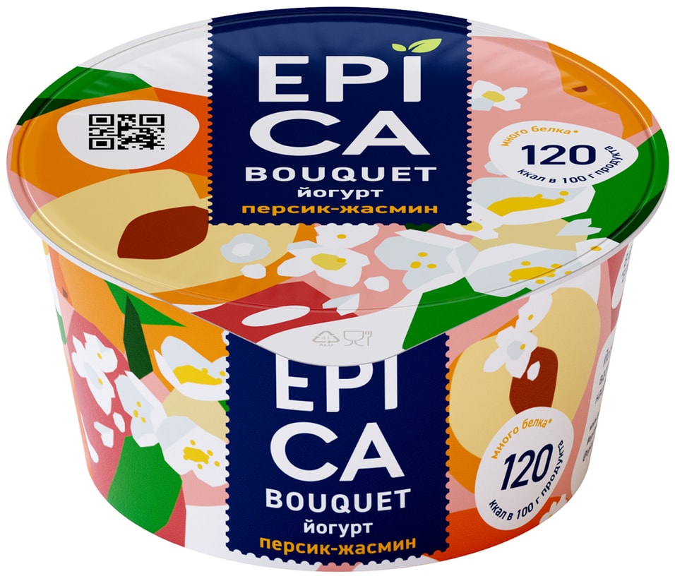 Йогурт Epica Bouquet Персик-жасмин 4.8% 130г