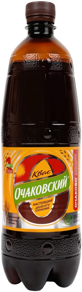 Квас Очаковский фильтрованный пастеризованный 1л