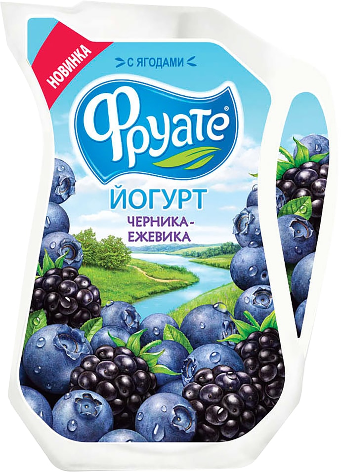 Йогурт питьевой Фруате Черника-Ежевика 1.5% 250г