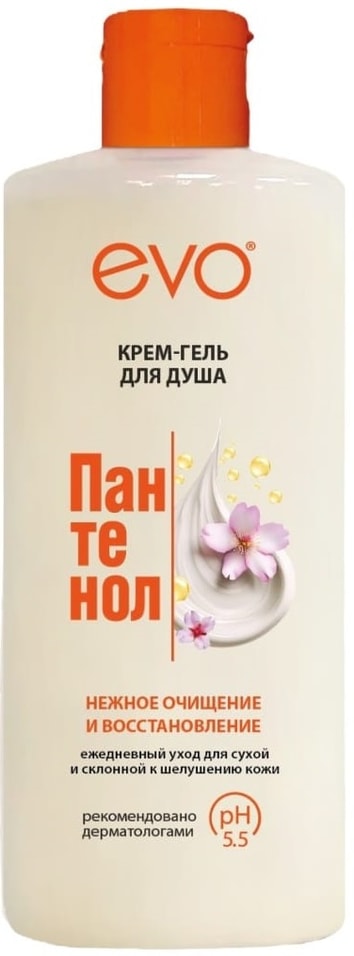 Крем-гель для душа EVO Пантенол для сухой и чувствительной кожи 400мл