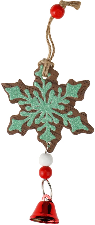 Украшение новогоднее Miland Подвеска Снежинка 15см