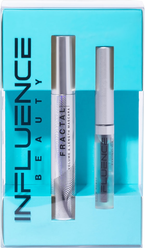 Подарочный набор Influence Beauty Тушь Lash Fractal + Гель для бровей Brow Robot