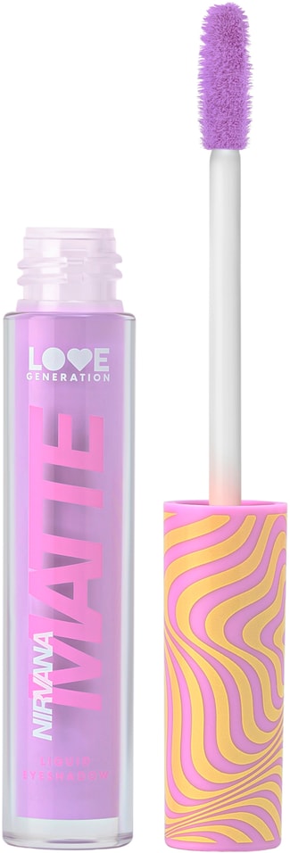 Жидкие тени для век Love Generation Nirvana матовые Сиреневые Тон 06 3мл