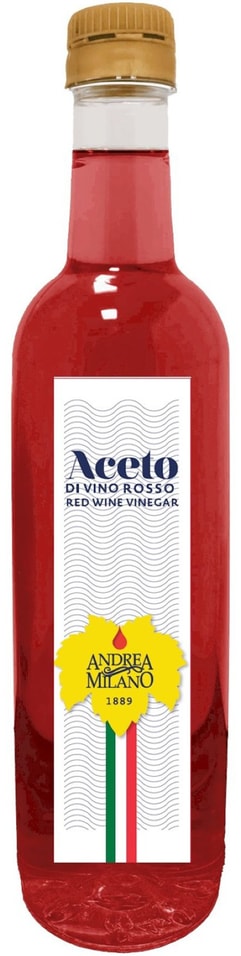 Уксус Andrea Milano Красный винный 500млс доставкой 214₽
