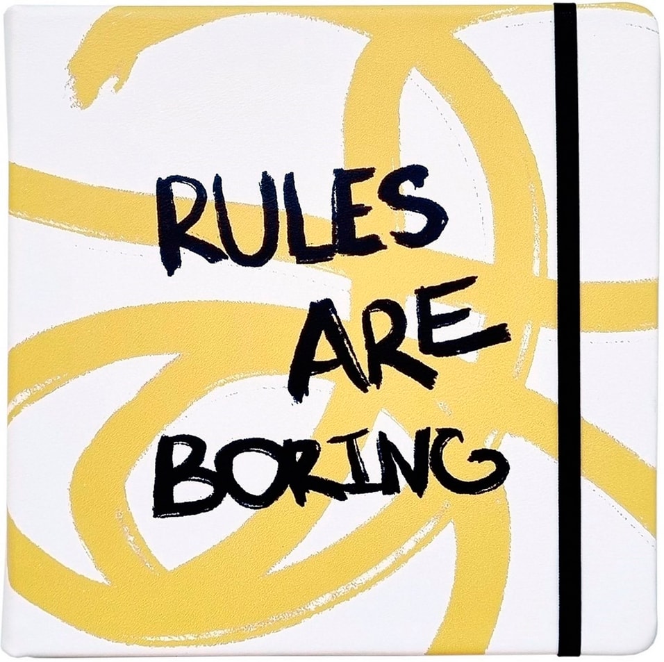 Скетчбук Be Smart Bad girl желтый твердый переплет с резинкой 1717см 64л 263₽