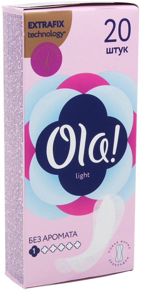 Прокладки Ola! Light без аромата ежедневные 20шт