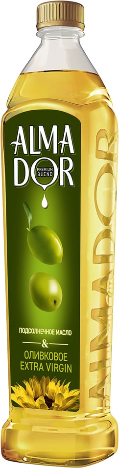 Масло подсолнечное Almador Extra Virgin Olive Oil подсолнечное с добавлением оливкового нерафинированного 750мл