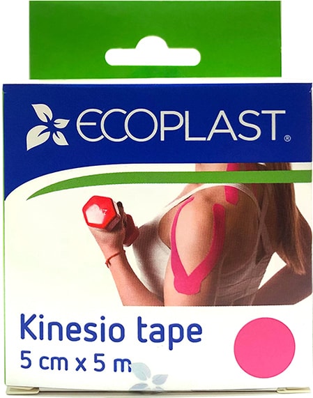 Тейп Ecoplast Кинезио розовый 5см*5м