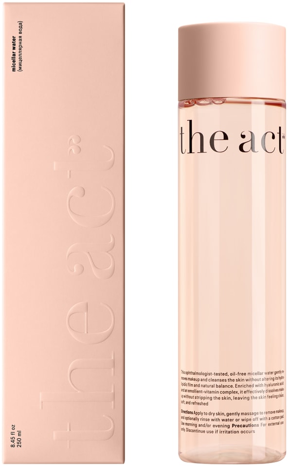 Мицеллярная вода The Act для снятия макияжа очищающая 250мл