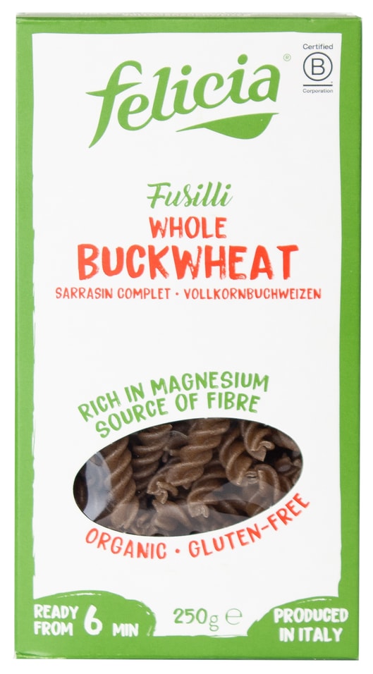 Макароны Felicia Fusilli Buckwheat Спиральки 250г