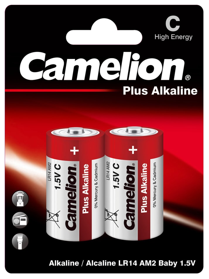 Батарейки Camelion Plus Alkaline C 2шт от Vprok.ru