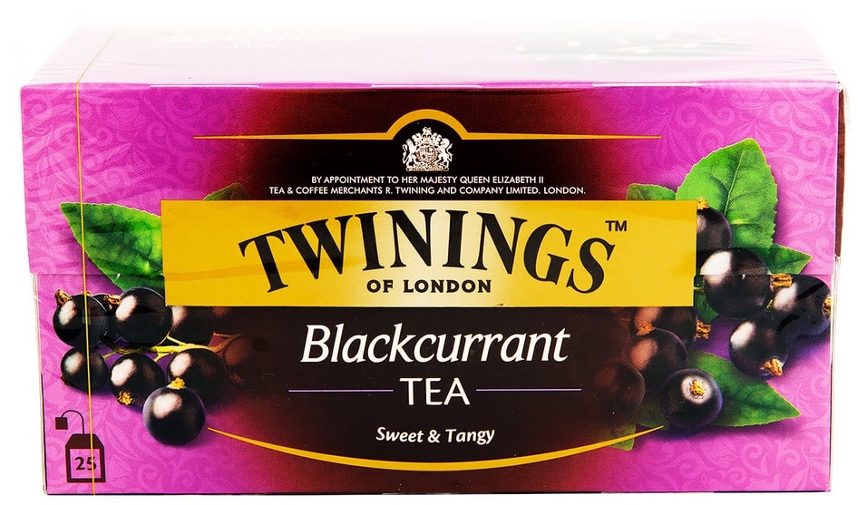 Чай черный Twinings с кусочками черной смородины 25*2г от Vprok.ru