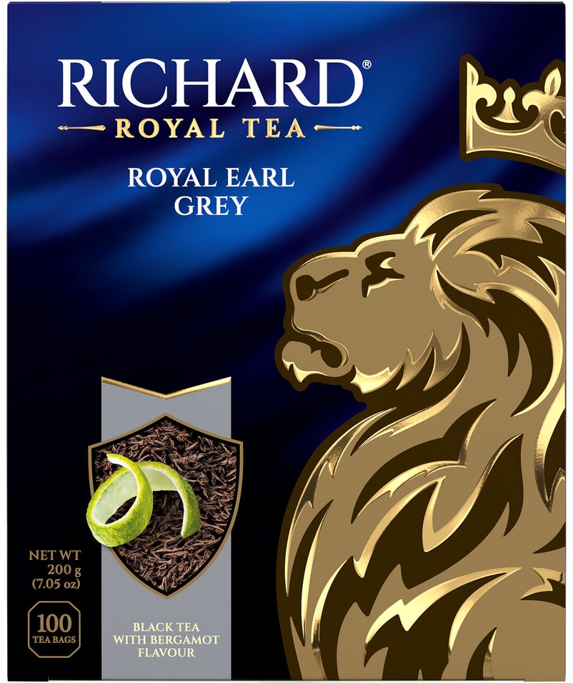 Чай черный Richard Royal Earl Grey 1002гс доставкой 329₽