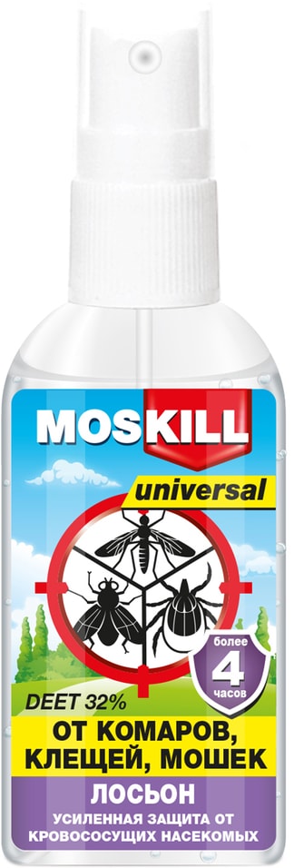 Лосьон-спрей репеллентный Москилл Универсал от комаров клещей и мошек