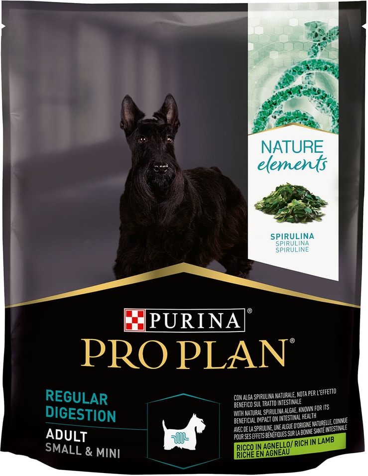Сухой корм для собак Pro Plan Nature Elements Regular Digestion с ягненком 700г