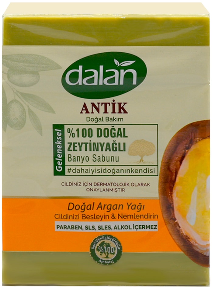 Мыло Dalan Antik Эфирное аргановое масло Натуральное банное ручной работы 150г*4шт