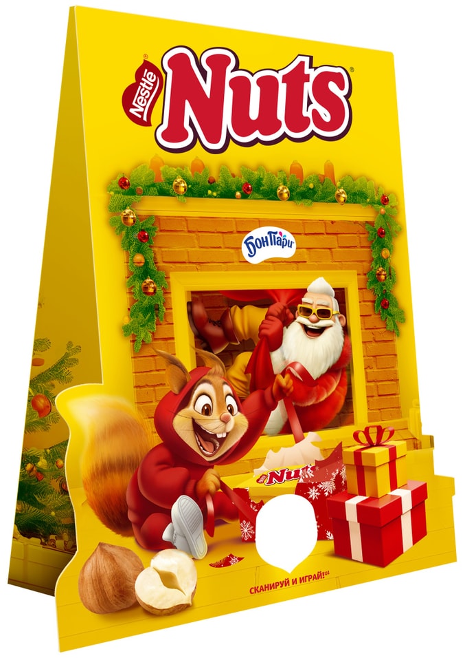 Набор подарочный Nuts Новогодний комплект Приключения у камина 301г