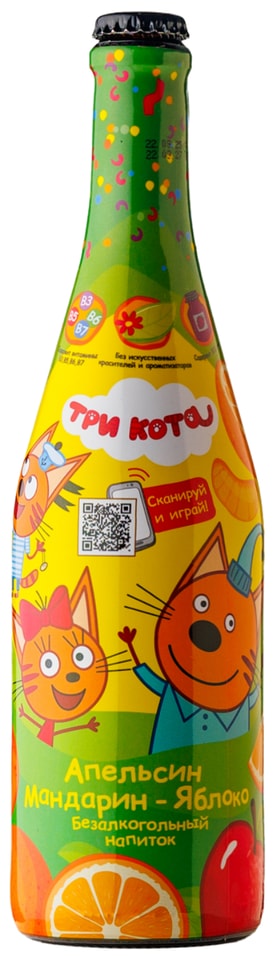 Напиток Три Кота Апельсин-Мандарин-Яблоко 750мл