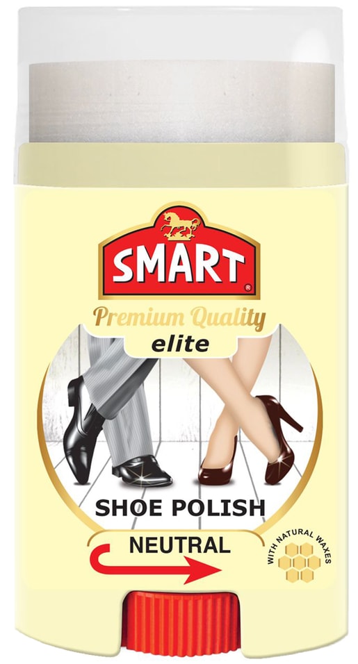 Крем-краска для обуви Smart elite shoe polish neutral 60мл