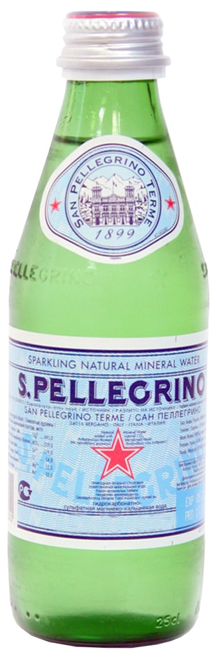 Вода Sanpellegrino минеральная природная лечебно-столовая газированная 250мл