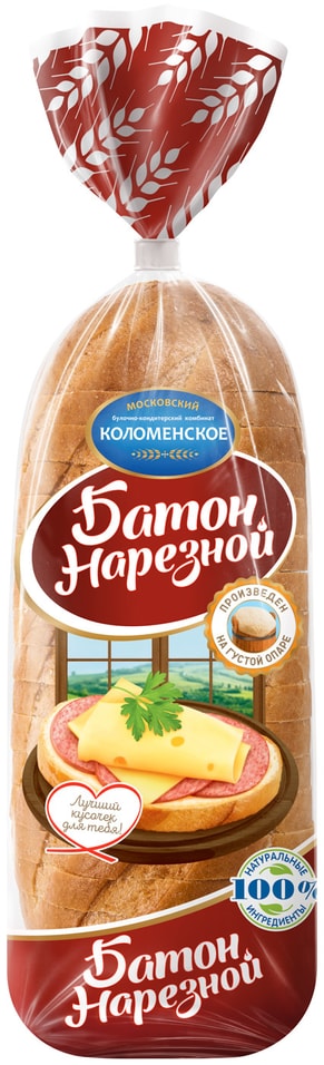 Хлеб Коломенское Батон нарезной 400г от Vprok.ru