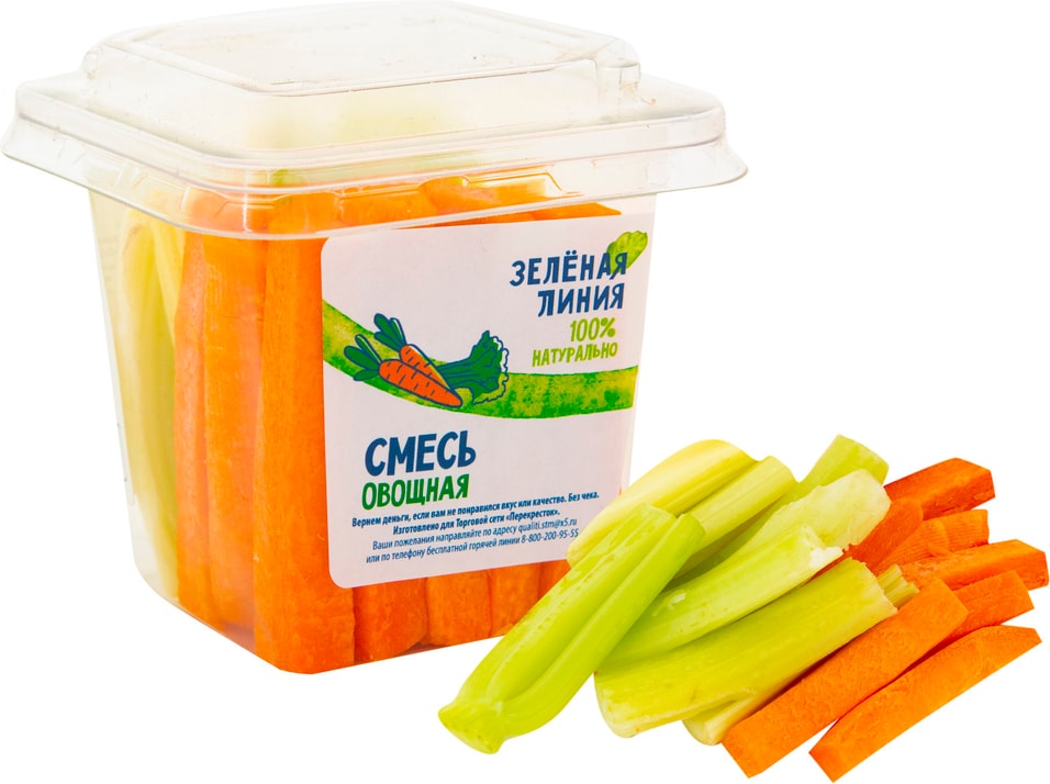 Смесь Овощная Зеленая линия Морковь сельдерей-черешки 130г