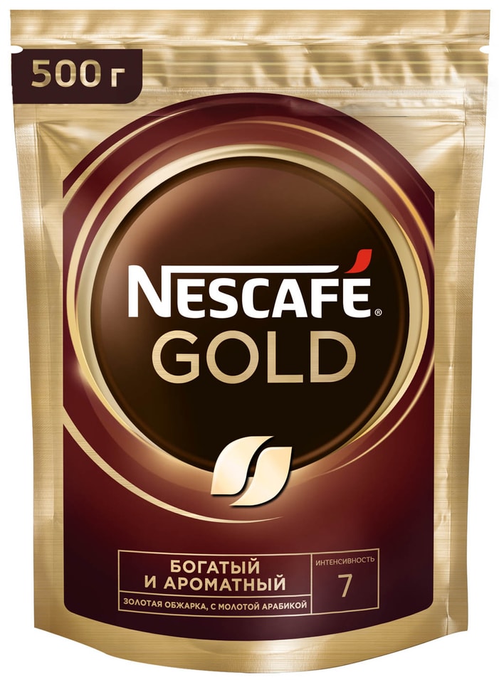 Кофе растворимый Nescafe Gold 500г