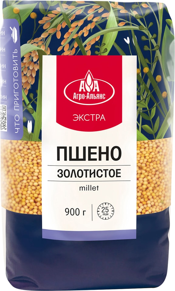 Пшено Агро-Альянс Экстра Элитное 900г. Закажите онлайн!