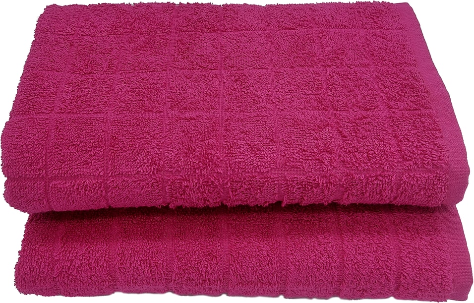 Набор махровых полотенец Casa Comforte Porto Темно-бордовые 50*80см + 70*130см