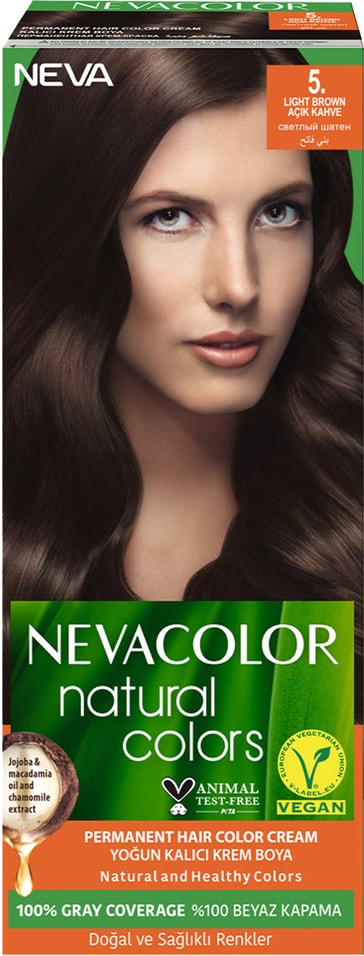 Крем-краска для волос Nevacolor Natural Colors № 5 Светлый шатен