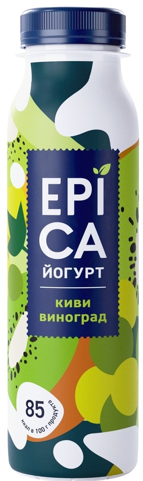 Йогурт питьевой Epica Киви-виноград 2.5% 260г