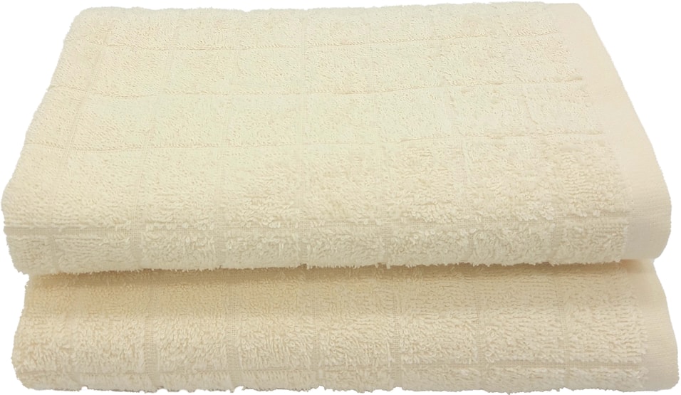 Набор махровых полотенец Casa Comforte Porto Молочные 50*80см 2шт