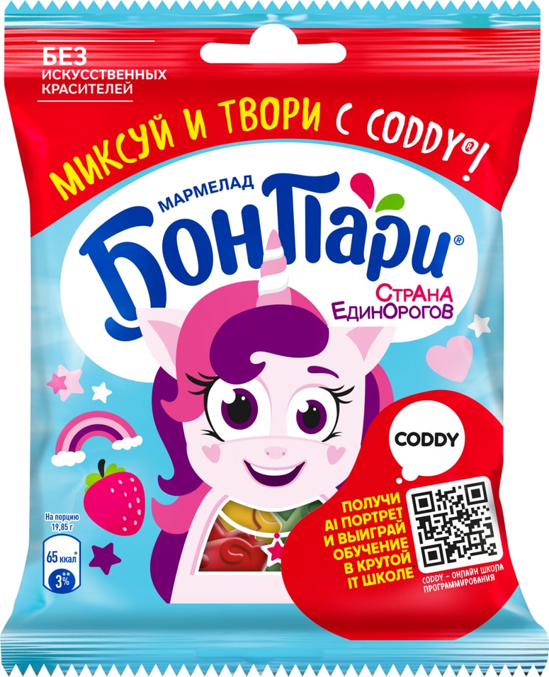 Мармелад Бон Пари Страна единорогов 100гс доставкой 138₽