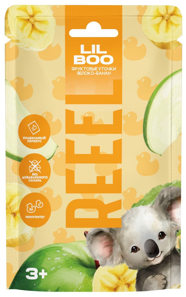 Мармелад Reeel Яблоко-Банан 15г - Vprokru Перекрёсток 90₽