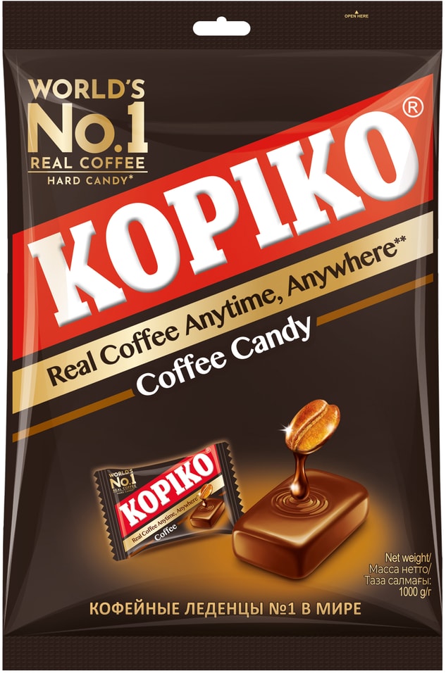 Карамель Kopiko Coffee Candy леденцовая кофейная 108г