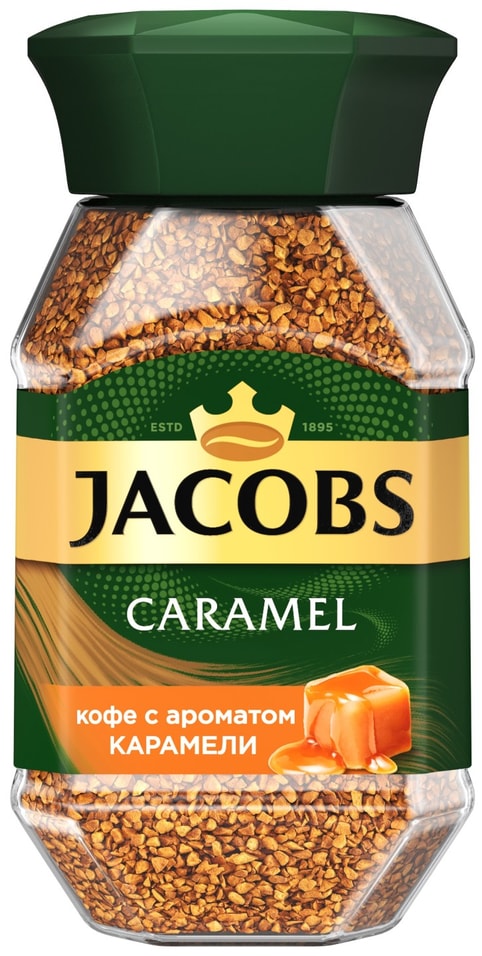 Кофе растворимый Jacobs Caramel с ароматом карамели 95г от Vprok.ru
