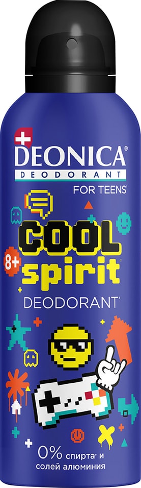 Дезодорант Deonica For teens Cool Spirit детский для мальчиков 125мл
