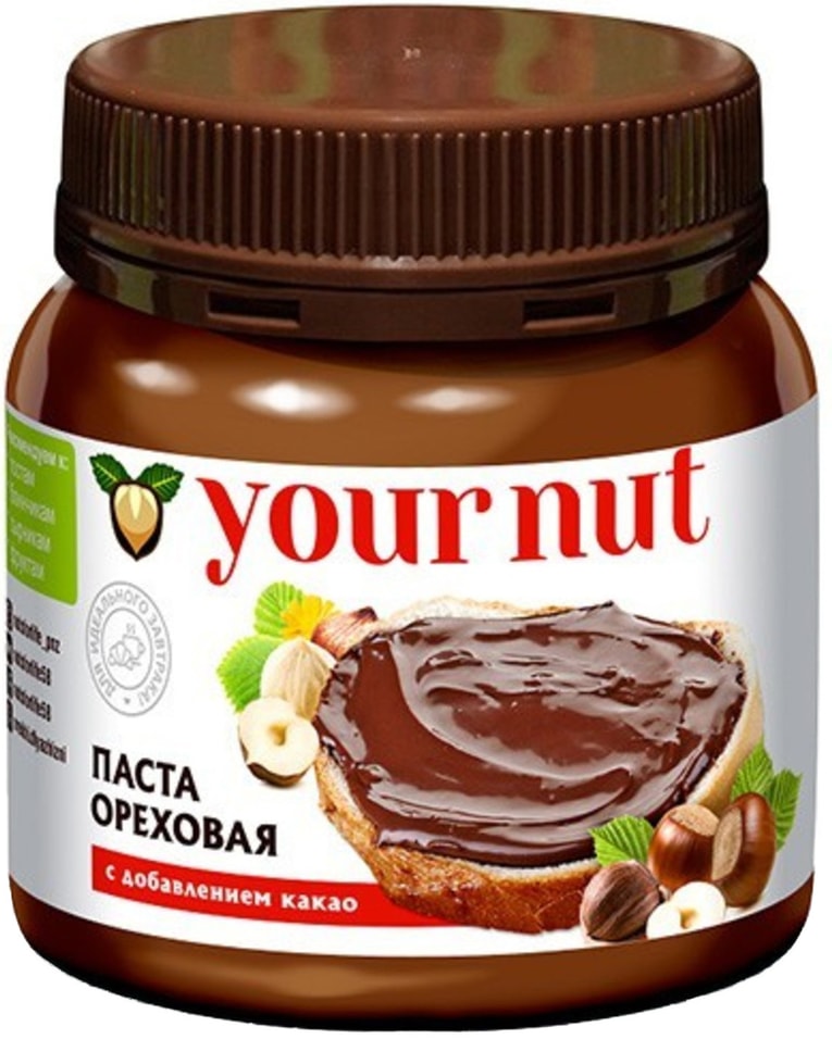 Паста Your Nut ореховая с добавление какао 250г от Vprok.ru