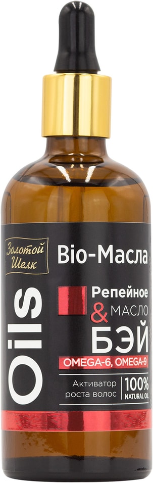 Bio-Масла для волос Золотой Шелк Репейное и масло Бэй 100мл
