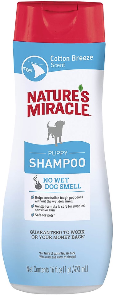 Шампунь для щенков Natures Miracle с ароматом свежего хлопка 473мл 665₽