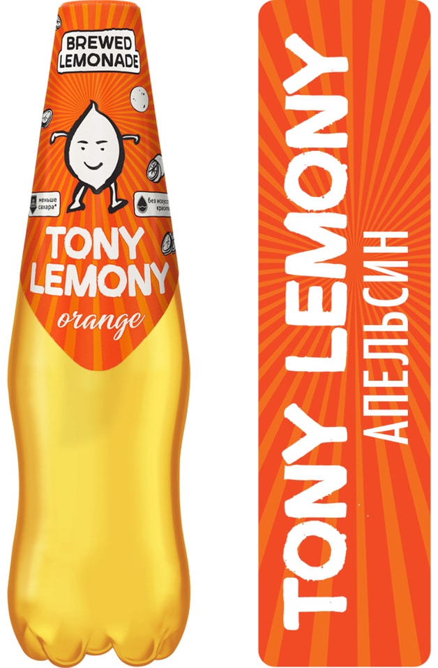 Напиток Tony Lemony Апельсин 500мл