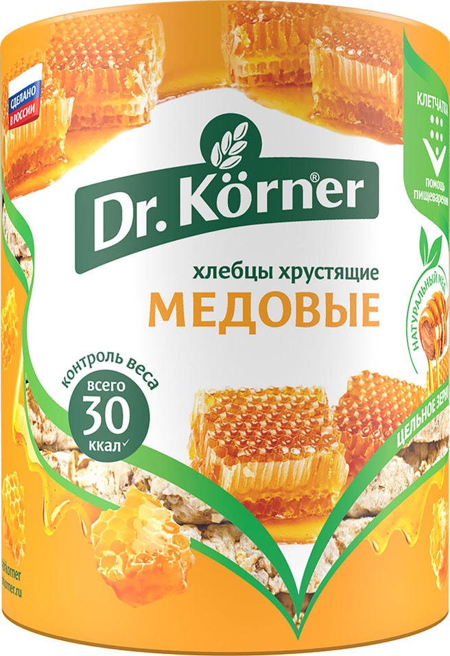 Хлебцы Dr.Korner Злаковый коктейль Медовый 100г